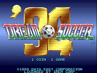 Dream Soccer '94 (World, M107 hardware) 封面